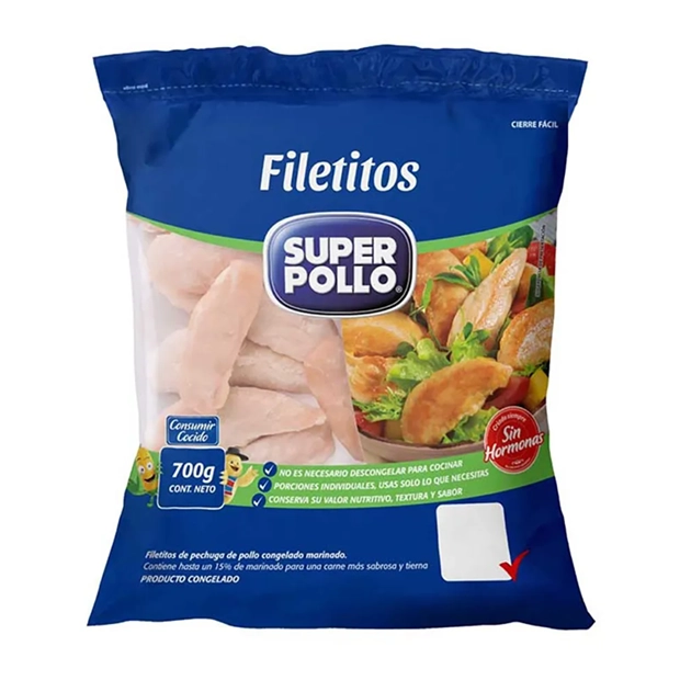 FILETITOS DE POLLO SUPER POLLO 700 GR UN